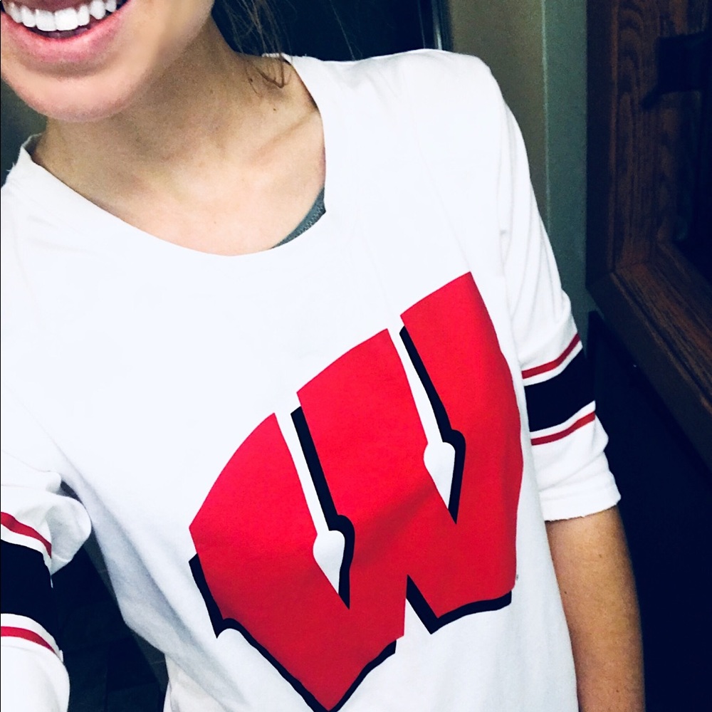 Wisconsin Badger Pink Shirt